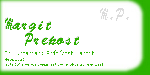 margit prepost business card